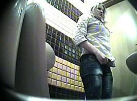 Spy cam in a cafe toilet